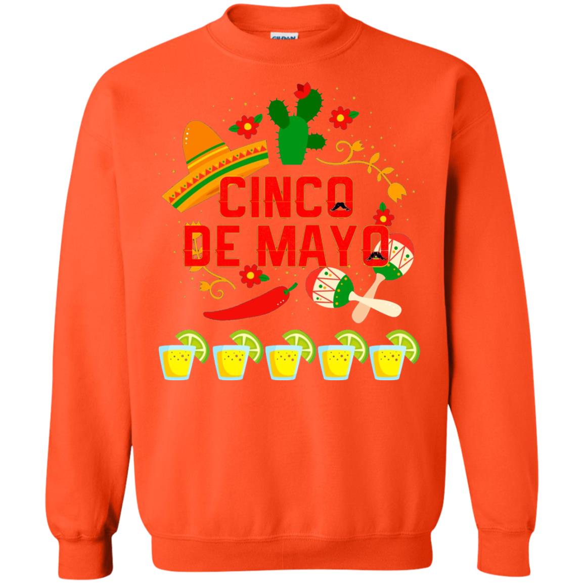Fiesta Cinco De Mayo T-shirt Orange