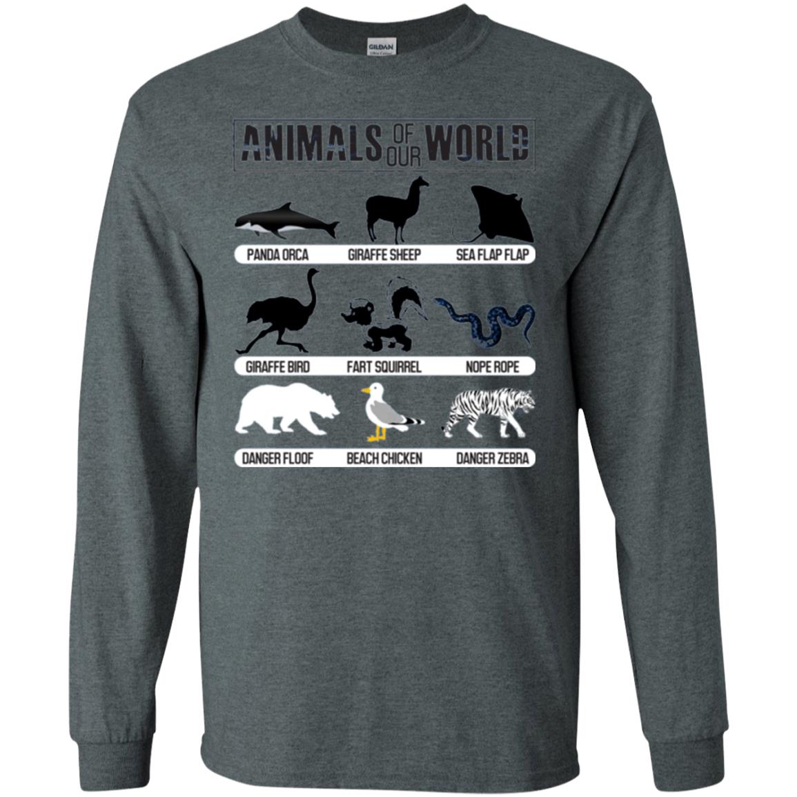 Save Animals Of Our World T-shirt Dark Heather