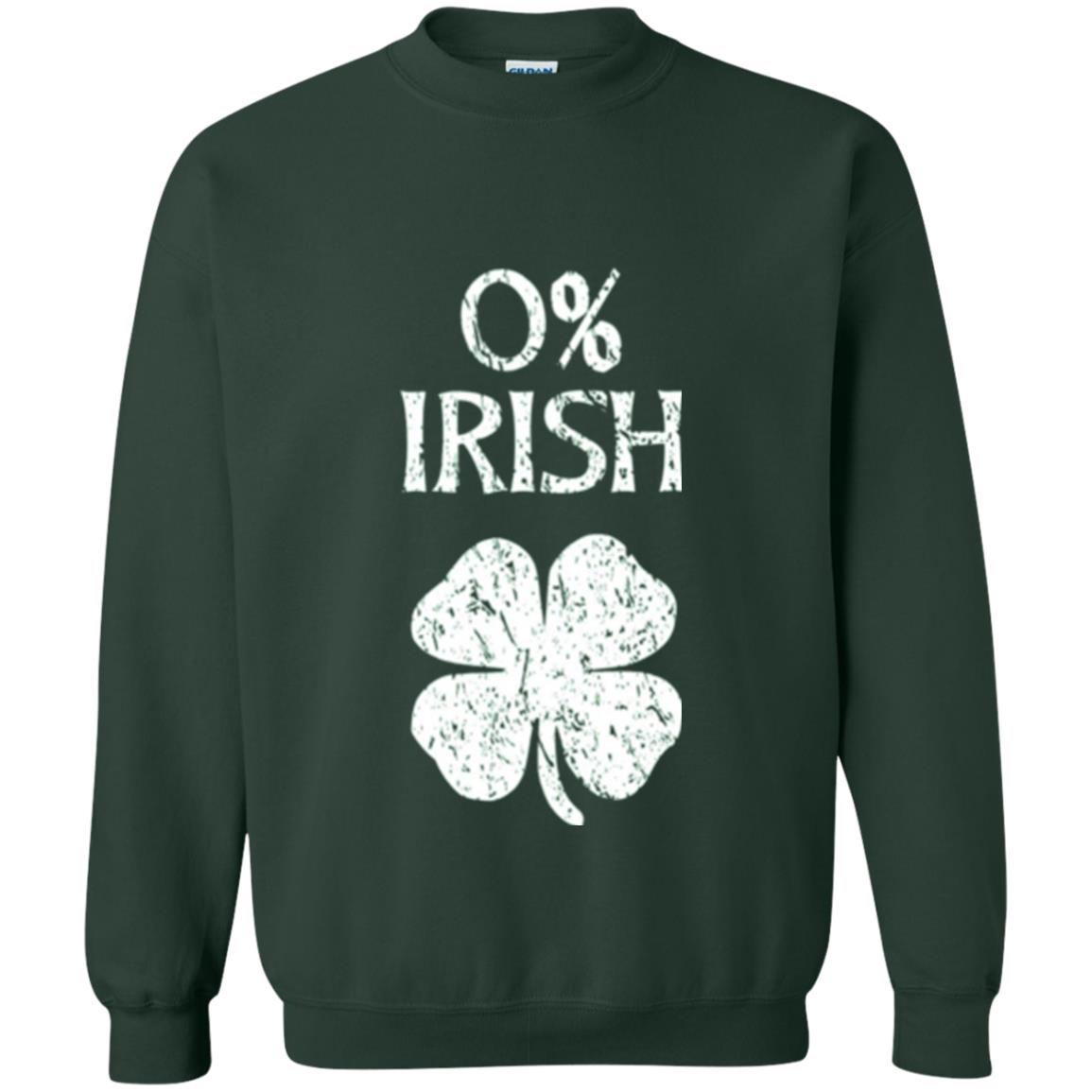 St. Patrick Day T-shirt Shamrocks 0_ Irish Vintage Forest Green