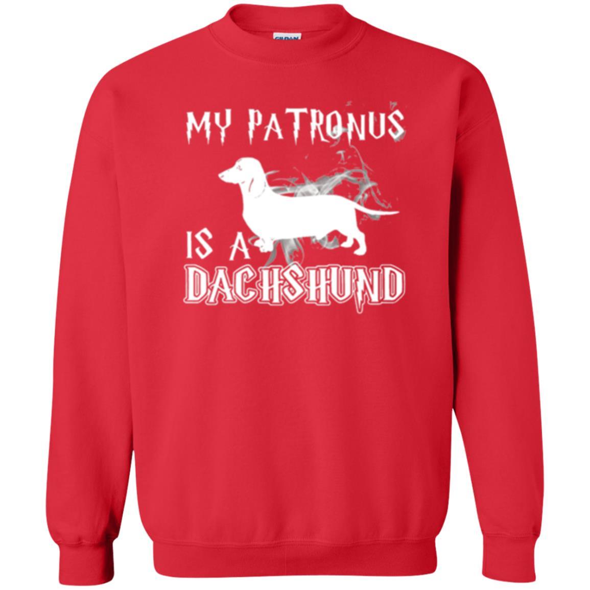Dachshund Lover T-shirt My Patronus Is A Dachshund Red