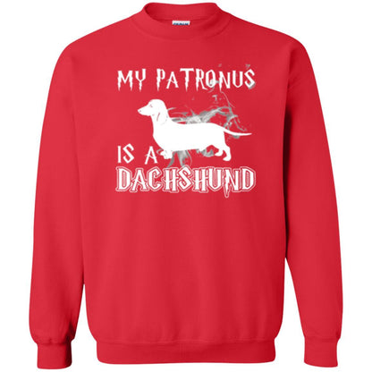 Dachshund Lover T-shirt My Patronus Is A Dachshund Red