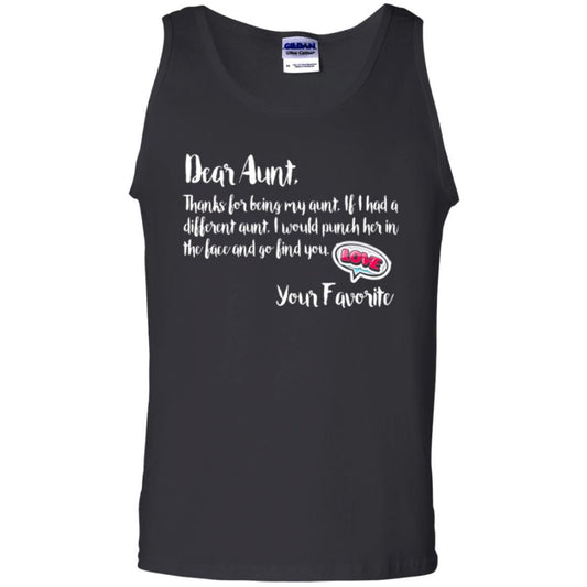 Family T-shirt Dear Aunt Thanks For Being My Aunt Black