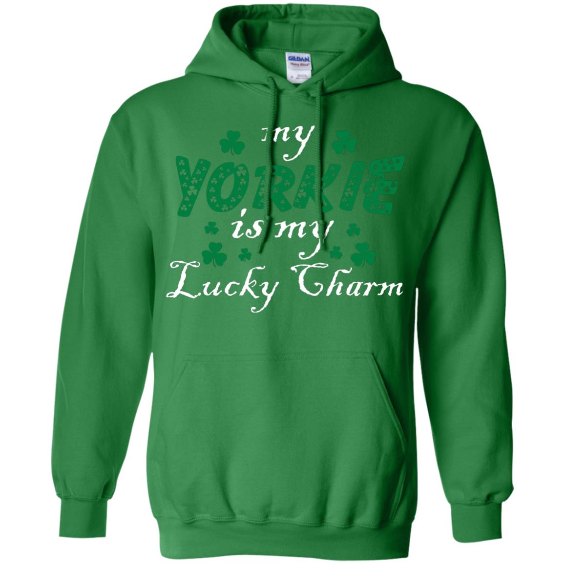 My Yorkie Is My Lucky Charm Saint Patrick's Day Shirt For Yorkie Lover Irish Green