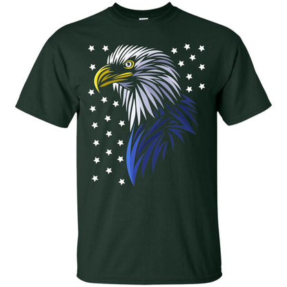 Usa Eagle Flag Stars T-shirt Tribal Style T-shirt Forest