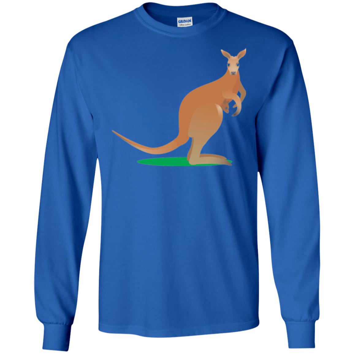 Mom Baby Kangaroo In Pouch Joey T-shirt Royal