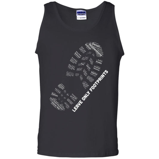 National Parks Boot Print Shirt Listing All T-shirt Black