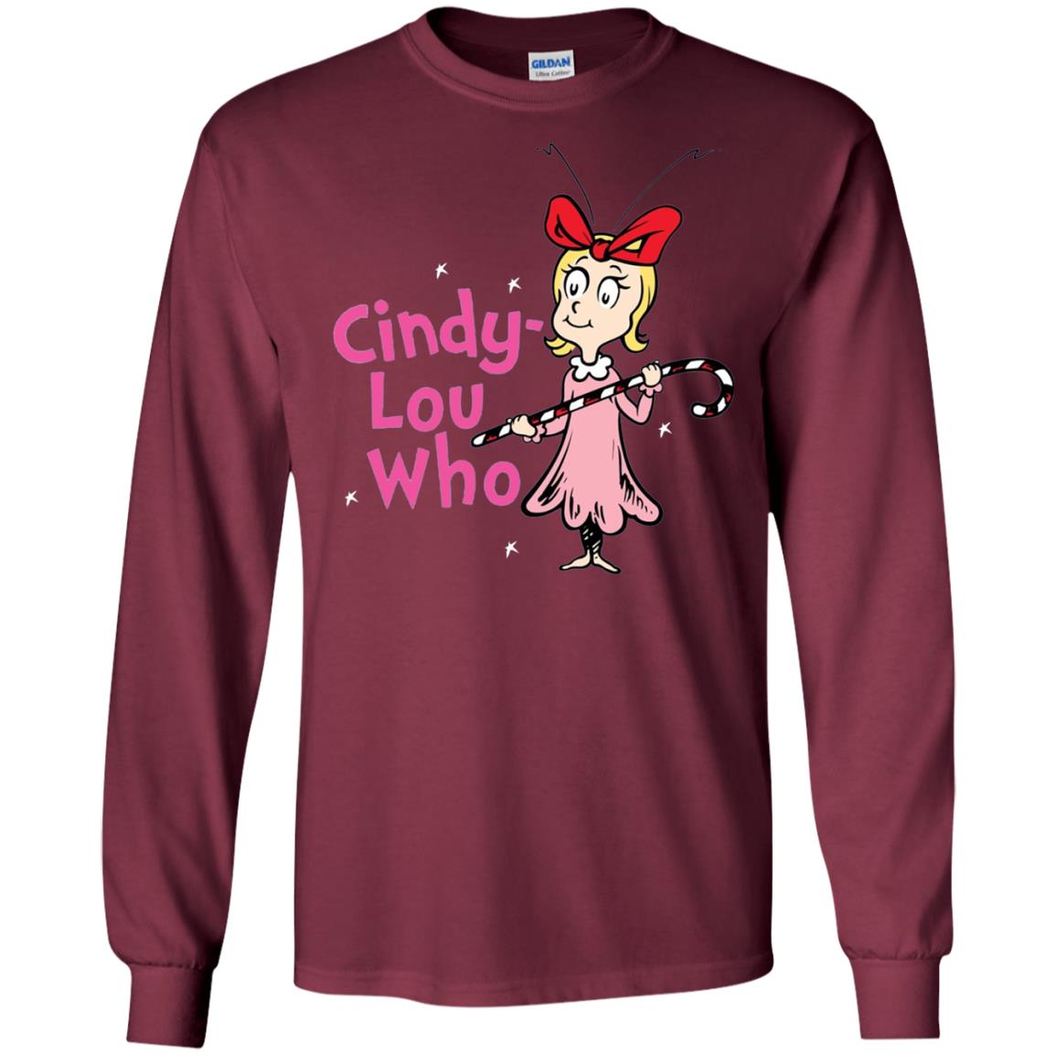Dr. Seuss Cindy-lou Who T-shirt Maroon