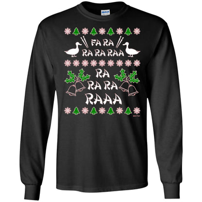 Christmas T-shirt Fa Ra Ra Chinese Duck Dinner Black