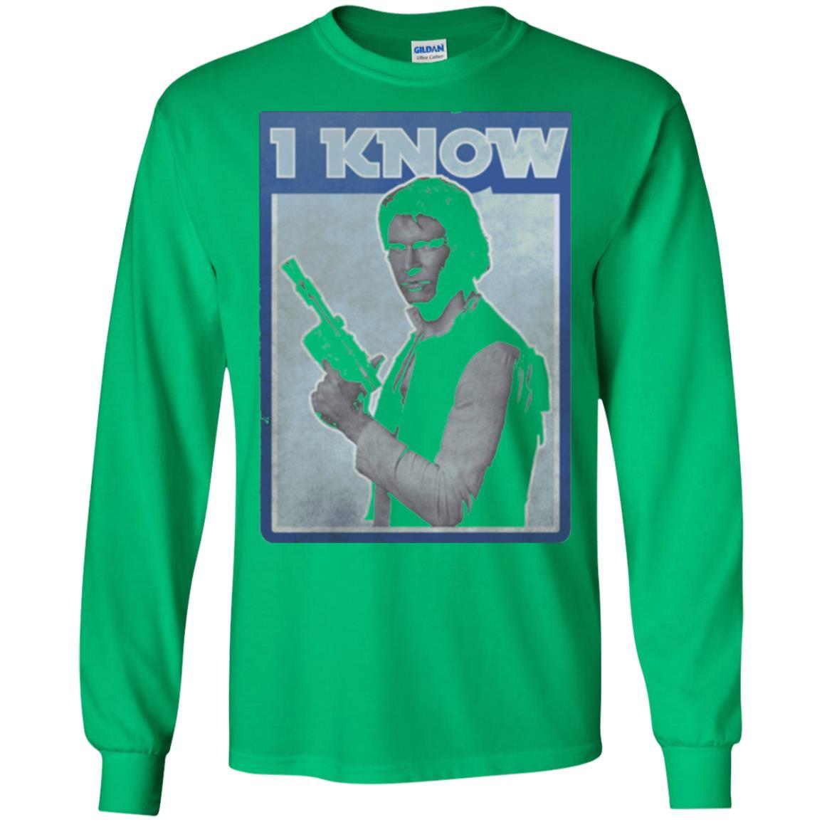 Film T-shirt Han Solo Iconic Unscripted I Know Graphic Irish Green