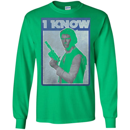 Film T-shirt Han Solo Iconic Unscripted I Know Graphic Irish Green