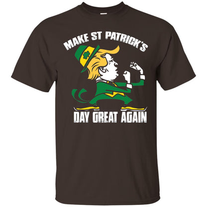 Trump Make St Patricks Day Great Again Funny Trump T-shirt Dark Chocolate