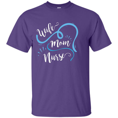 Wife Mom Nurse Shirt Purple