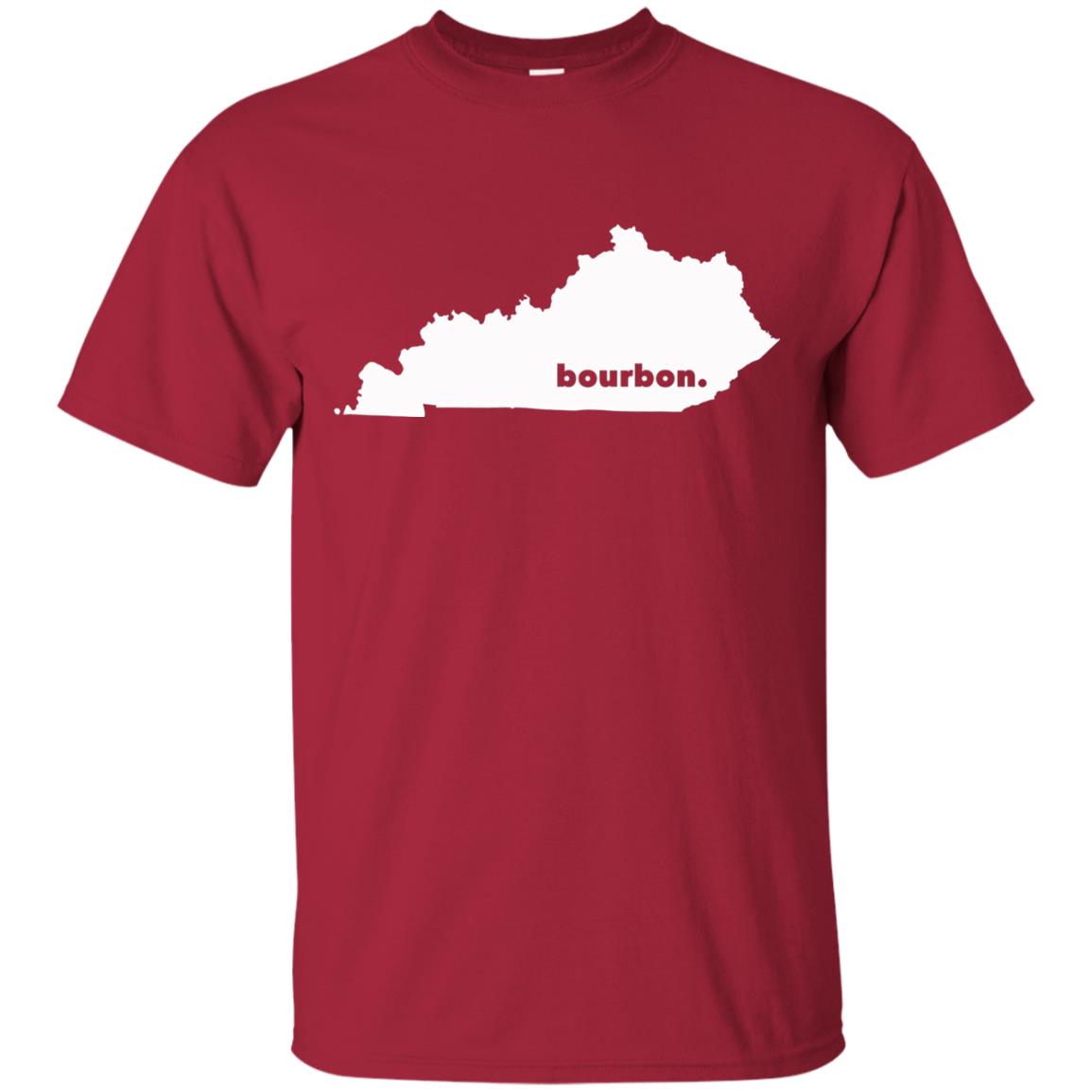 Kentucky T-shirt I Bourbon State Map Cardinal