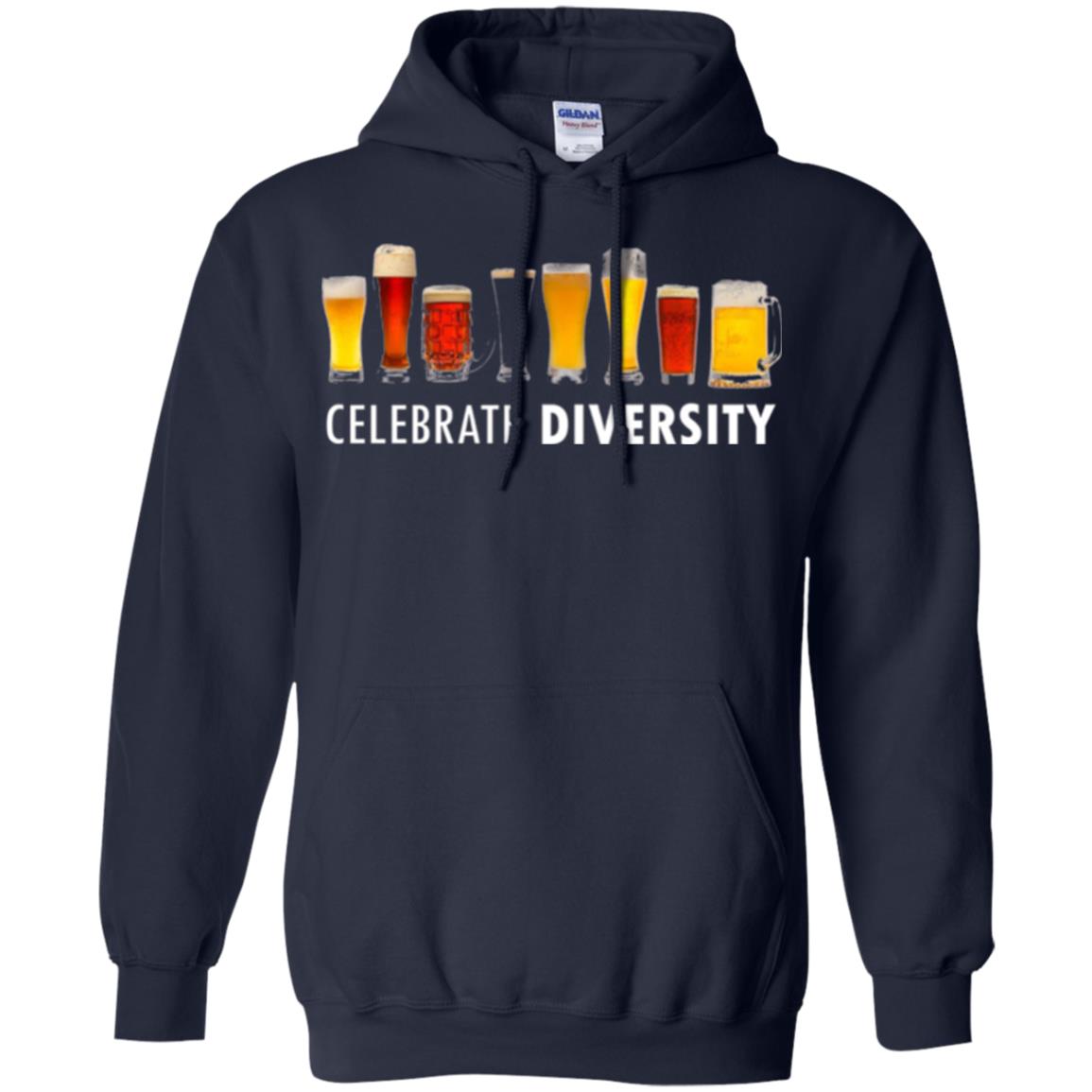 Beer Lovers T-shirt Celebrate Diversity Navy