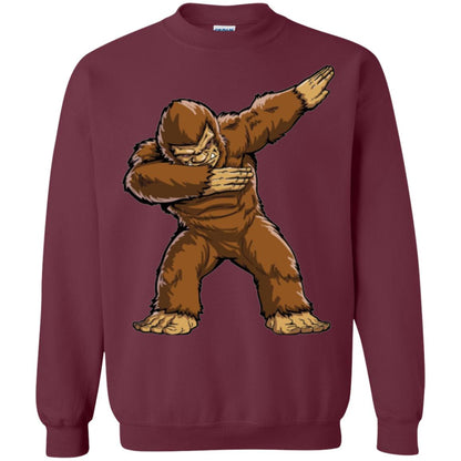 Monkey T-shirt Bigfoot Sasquatch Dabbing Maroon