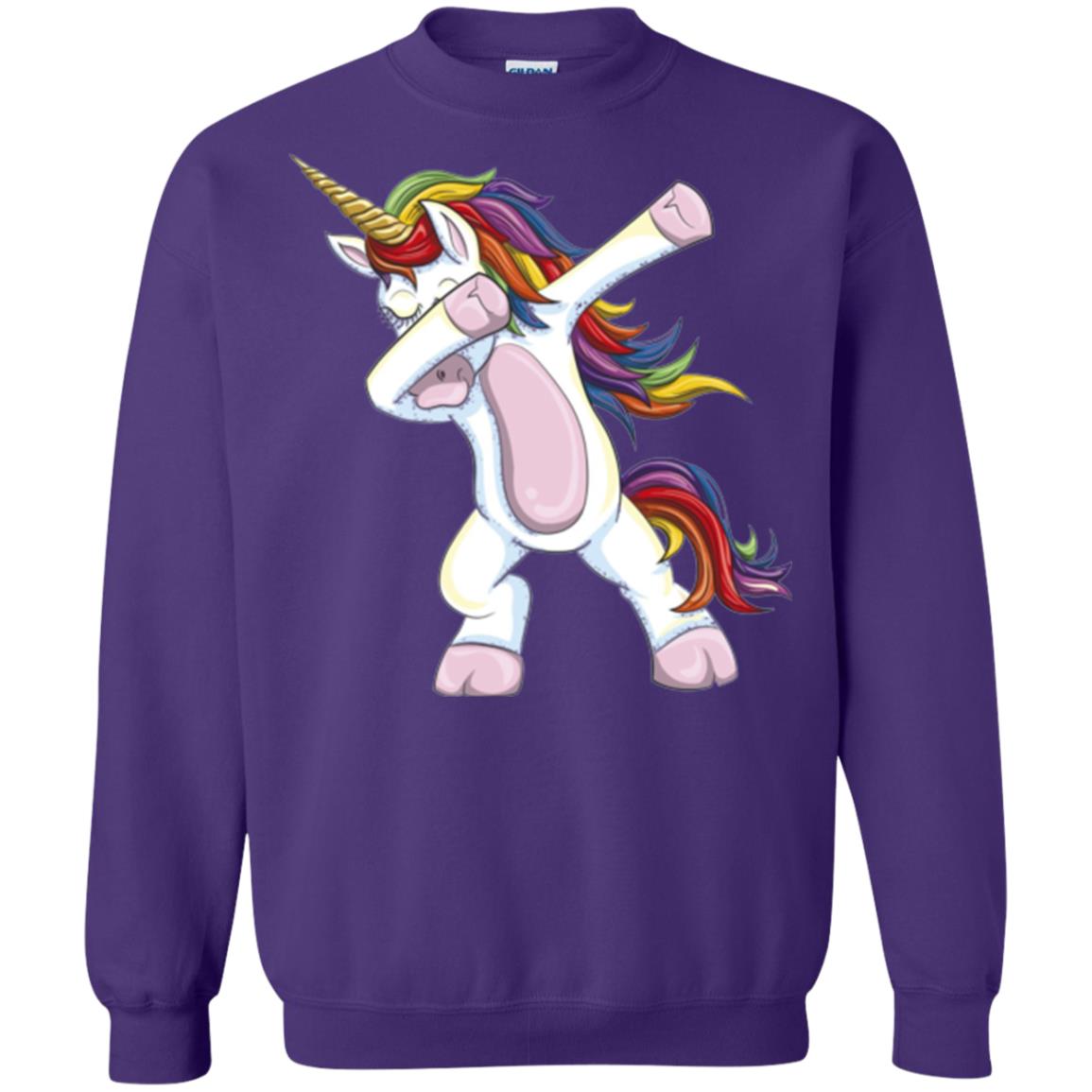 Dabbing Unicorn T-shirt Purple