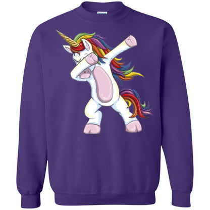 Dabbing Unicorn T-shirt Purple