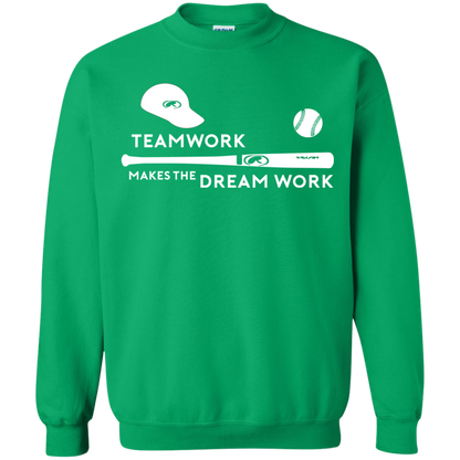 Baseball T-shirt Teamwork Makes The Dream Work Irish Green