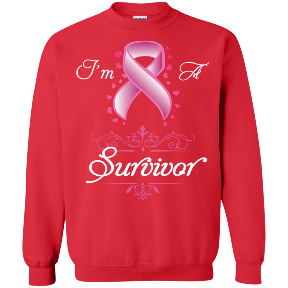 I Am A Survivor Breast Cancer Awareness Shirt Red
