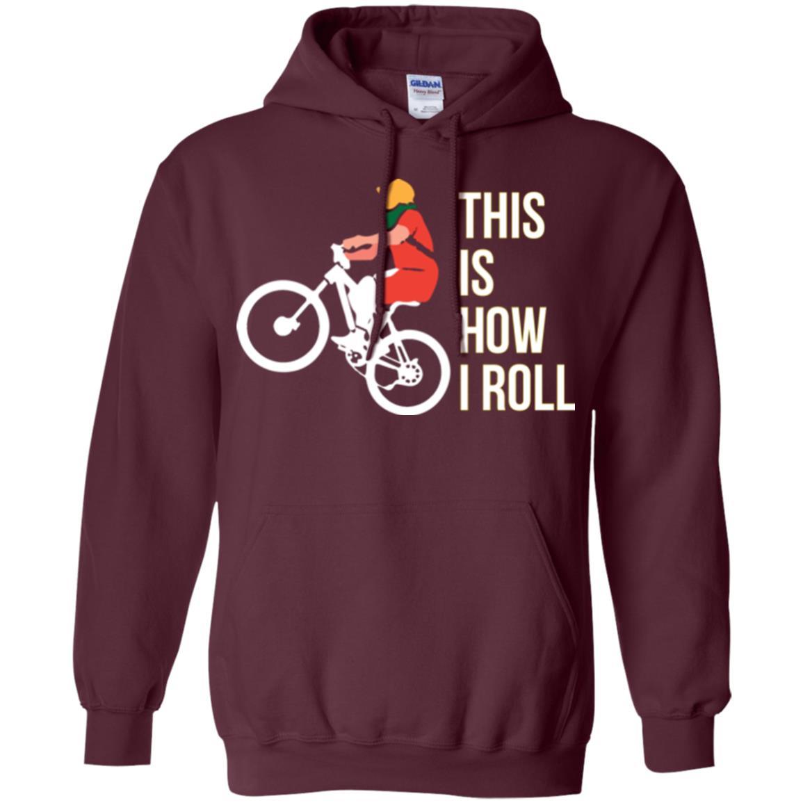 Bicycle T-shirt This Is How I Roll Maroon