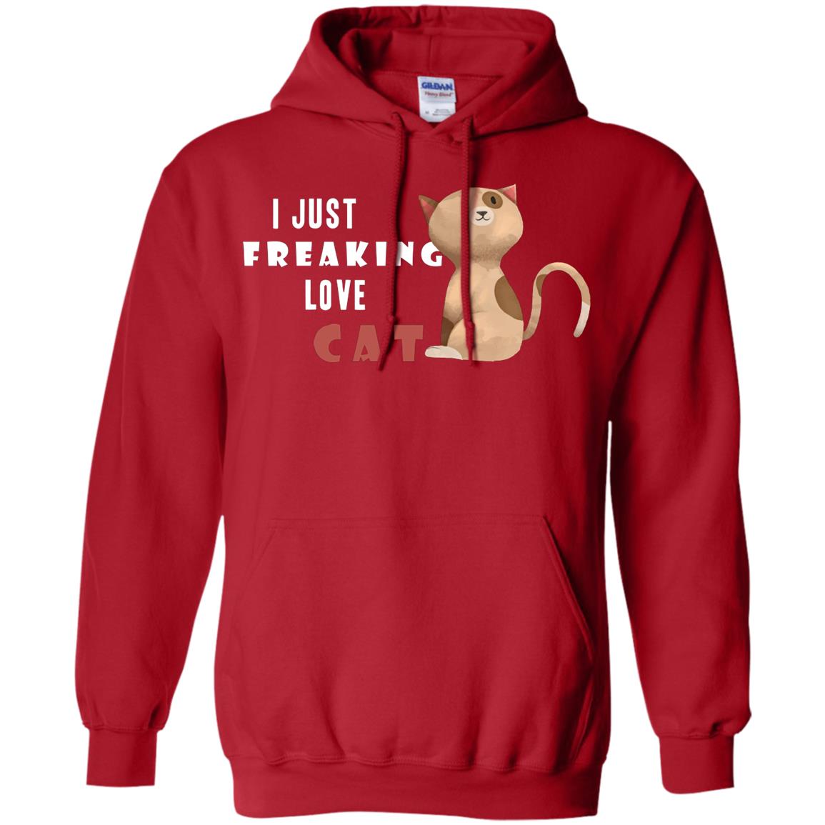 I Just Freaking Love Cat Shirt Red