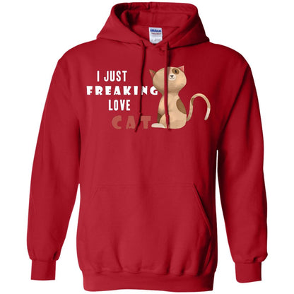 I Just Freaking Love Cat Shirt Red