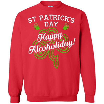 St. Patrick's Day T-shirt Happy Alcoholiday Red