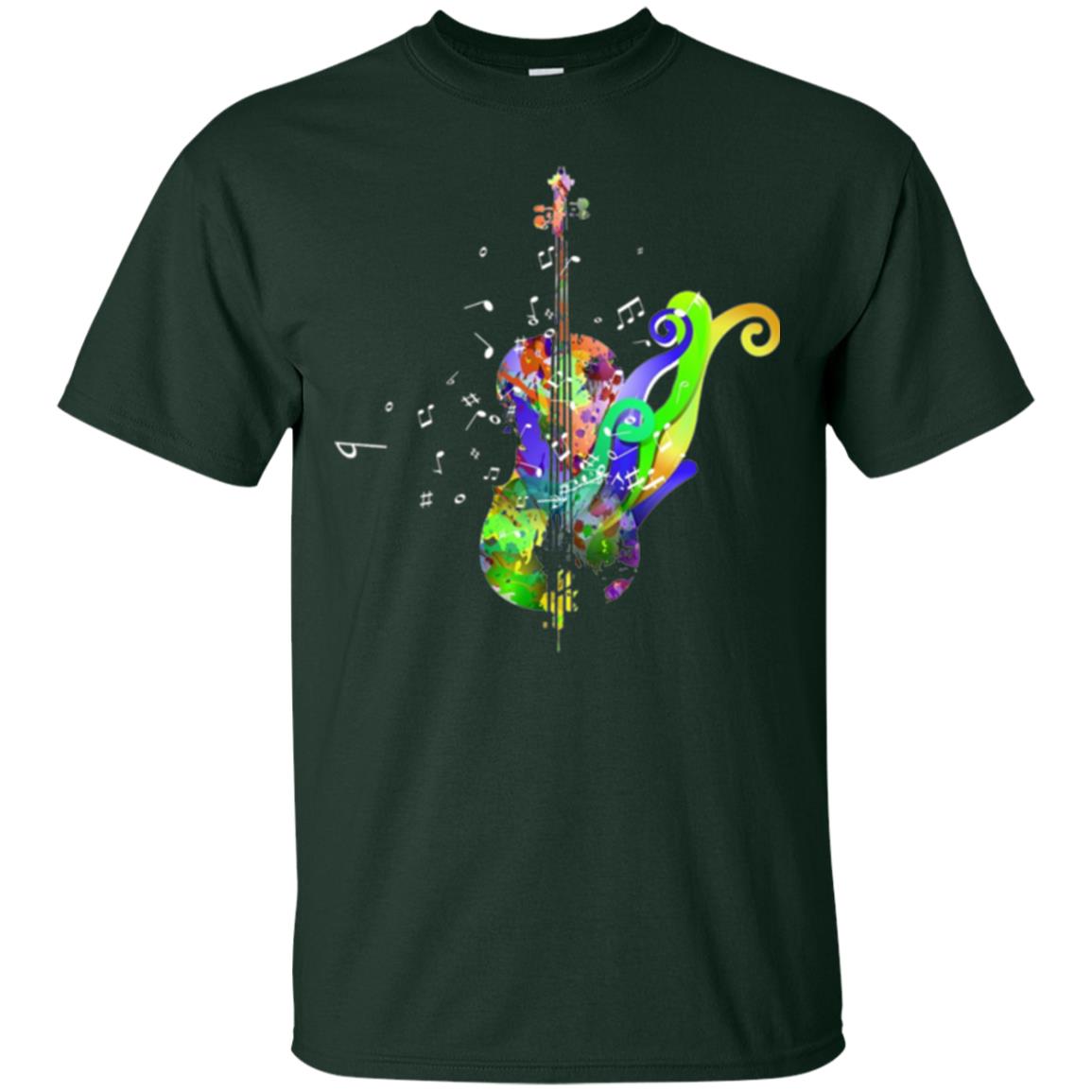 Violin Musical Artist Music T-shirt Forest Green