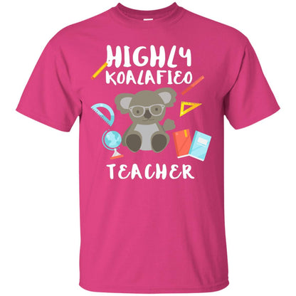 Highly Qualified Punny Teacher T-shirt Heliconia