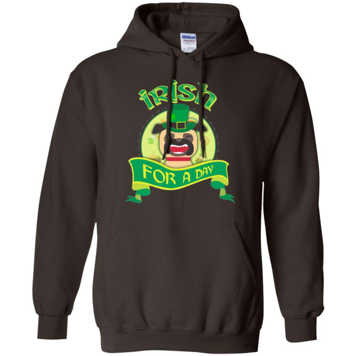Saint Patrick_s Day T-shirt Amazing I_m Irish Pug Dark Chocolate
