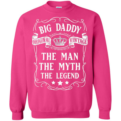 Big Daddy Original Vintage The Man Myth Legend Grandfather T-shirt Heliconia