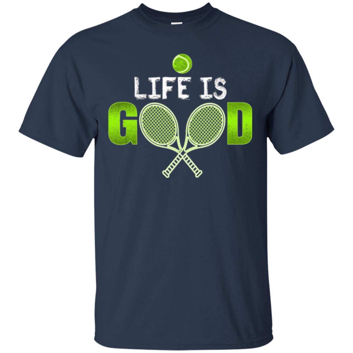 Tennis Lovers T-shirt Life Is Good Navy