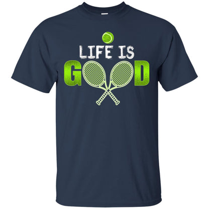Tennis Lovers T-shirt Life Is Good Navy