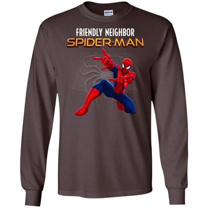 Friendly Neighbor Spider Man Movie Fan T-shirt Dark Chocolate