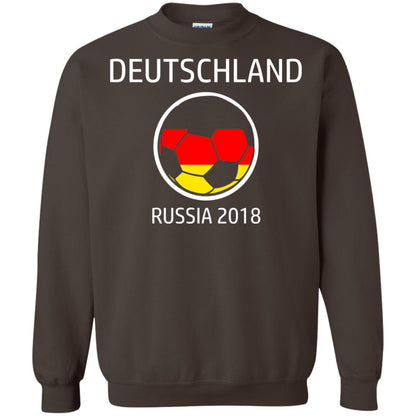 Deutschland Team Russia 2018 Soccer Fan T-shirt Dark Chocolate