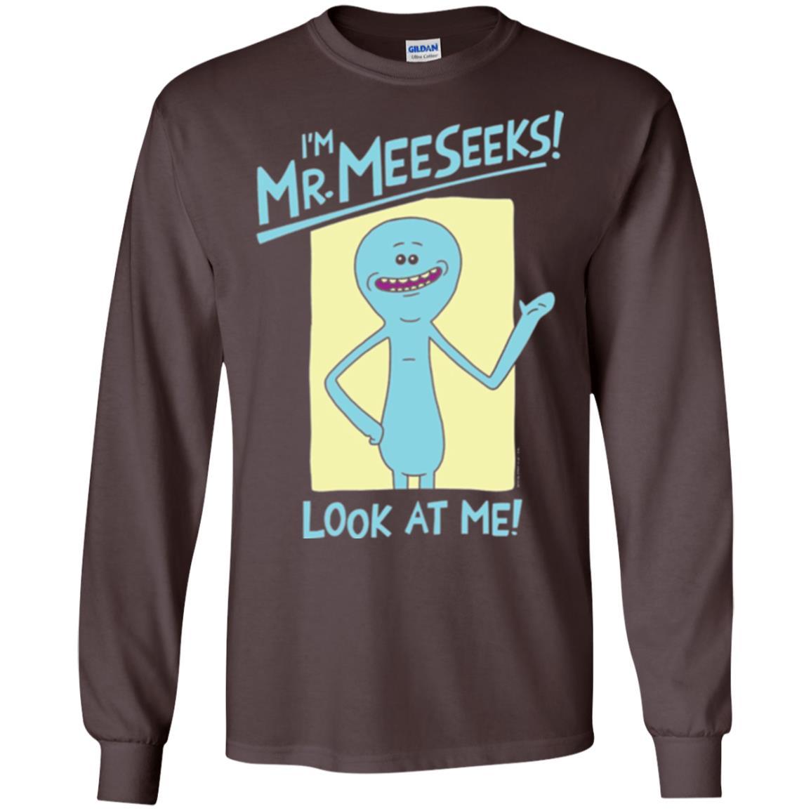 Film T-shirt I'm Mr. Meeseeks Look At Me Dark Chocolate