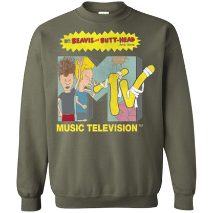 Mtv Logo T-shirt Beavis And Butt Head Military Green