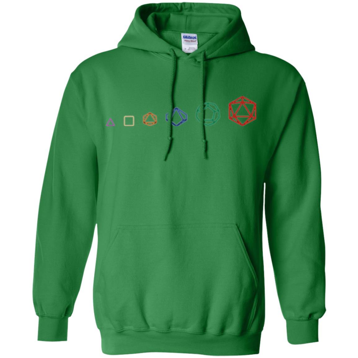 Gamer T-shirt D20 Dice Evolution Role T-shirt Irish Green