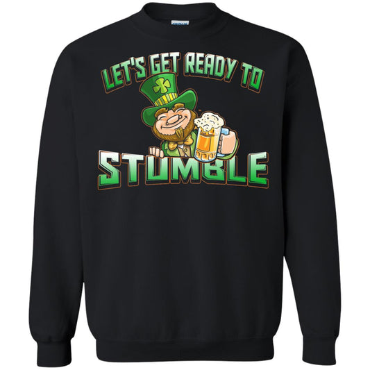 St.patrick_s Day T-shirt Let_s Get Ready To Stumble Black