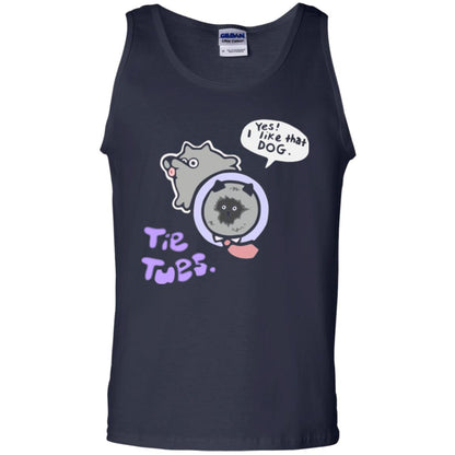 Yes I Like That Dog Tietuesday Dog Lover T-shirt Navy