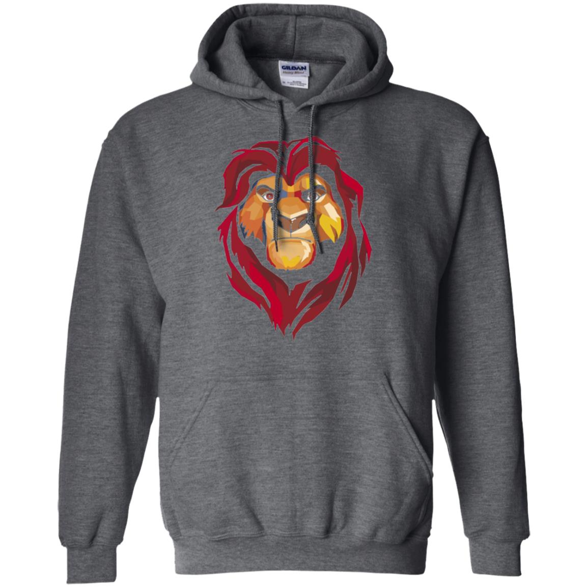 Cartoon Lover T-shirt Lion King Mufasa Geometrics Graphic Dark Heather