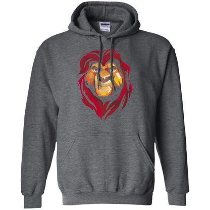 Cartoon Lover T-shirt Lion King Mufasa Geometrics Graphic Dark Heather