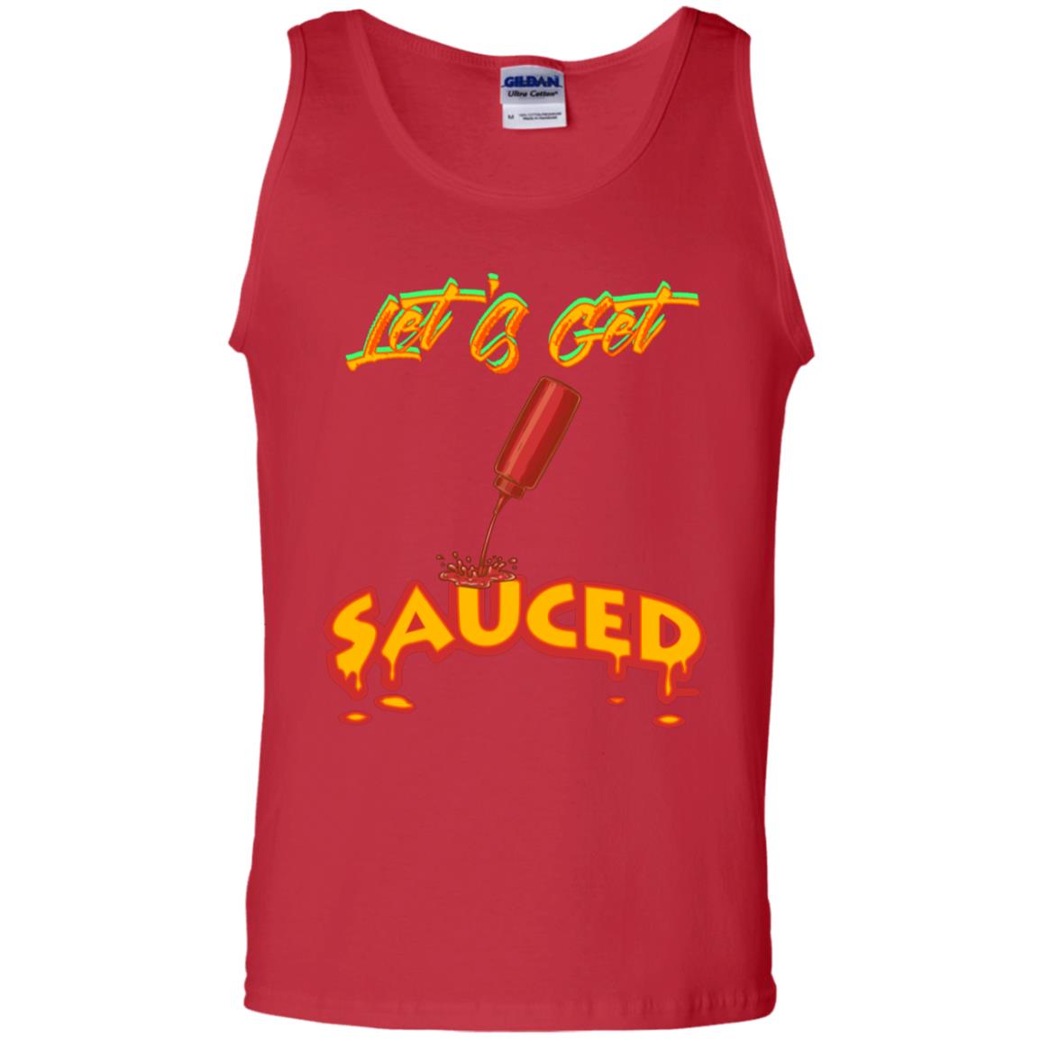 Let's Get Sauced Thanksgiving X-mas Gift Shirt Red