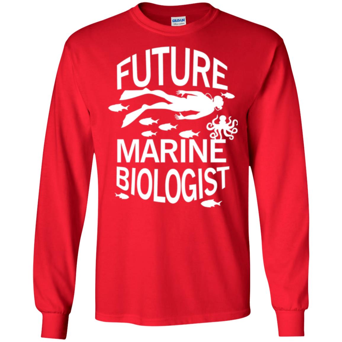 Cute Marine Biologist T-shirt Red