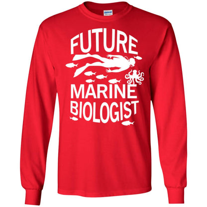 Cute Marine Biologist T-shirt Red