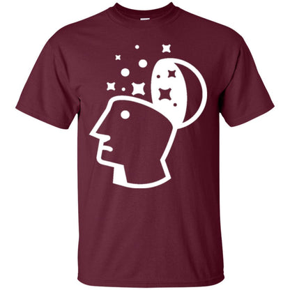 Look Into His Head Creative Thinking T-shirt Maroon