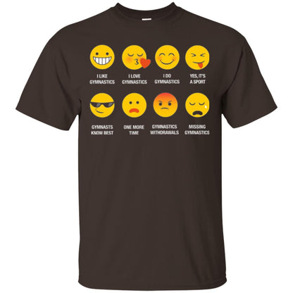 Gymnastic Lovers T-shirt Emoji Dark Chocolate