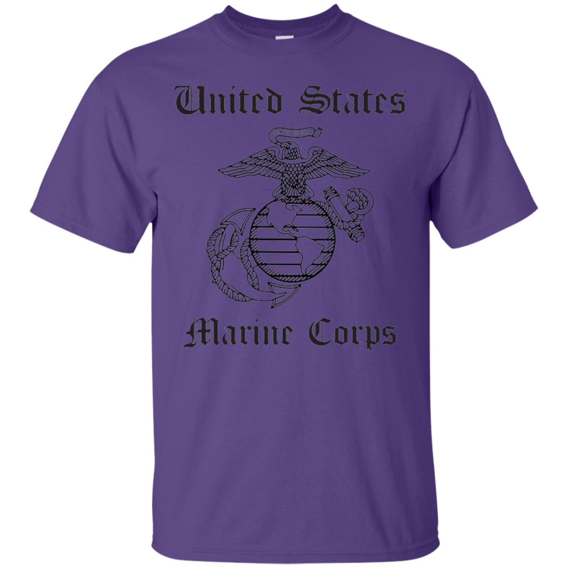 Zerogravitee United States Marine Corps T-shirt Purple