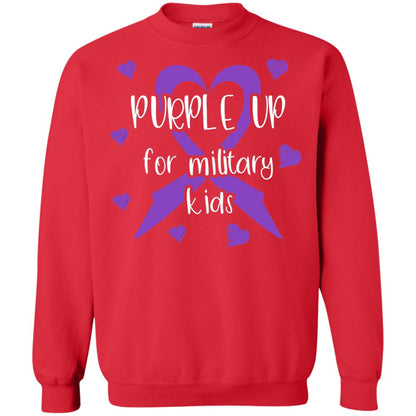 Purple Up For Military Kids Shirt Red