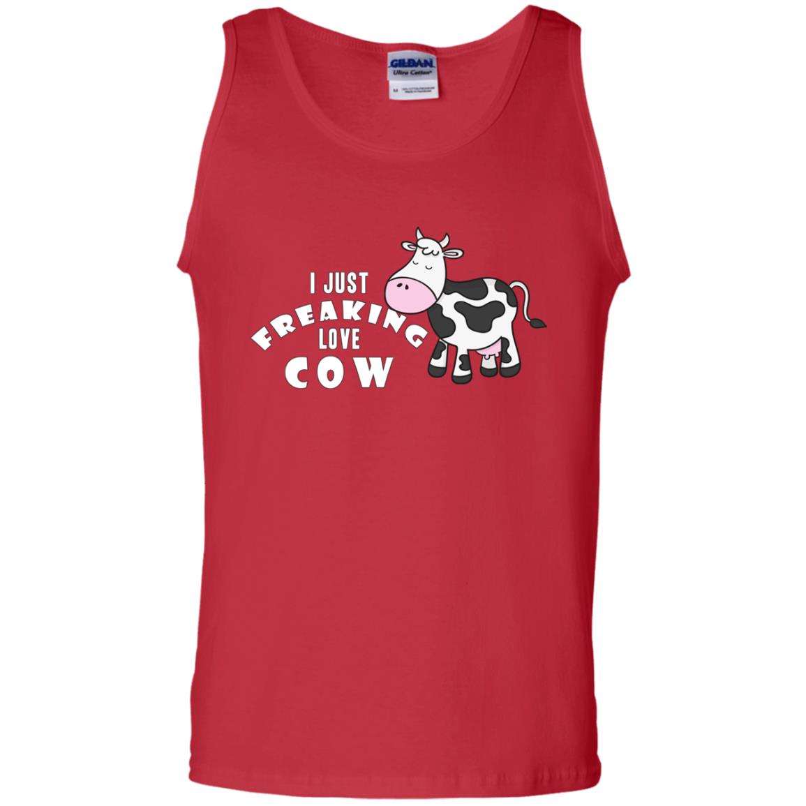 I Just Freaking Love Cow Shirt Red